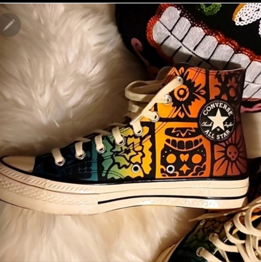❤️ Dia De Los Muertos /Day of The Dead Chuck 70's ❤️ - Picture 6 of 13